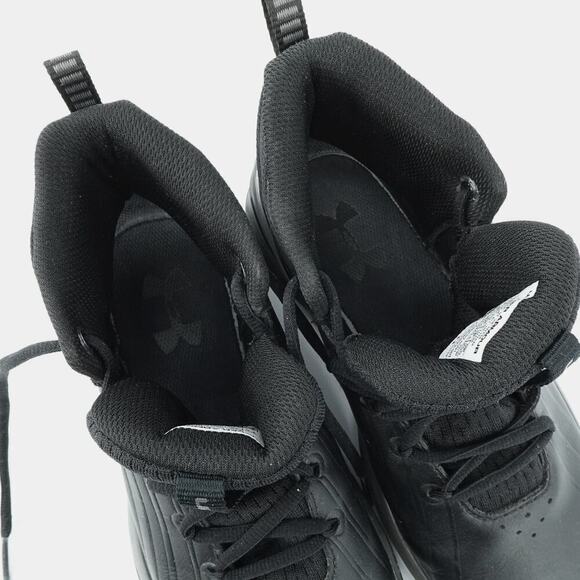 Under Armour UA Lockdown 3 Shoes Mens 7.5 Black Mid Top Basketball - Picture 12 of 13